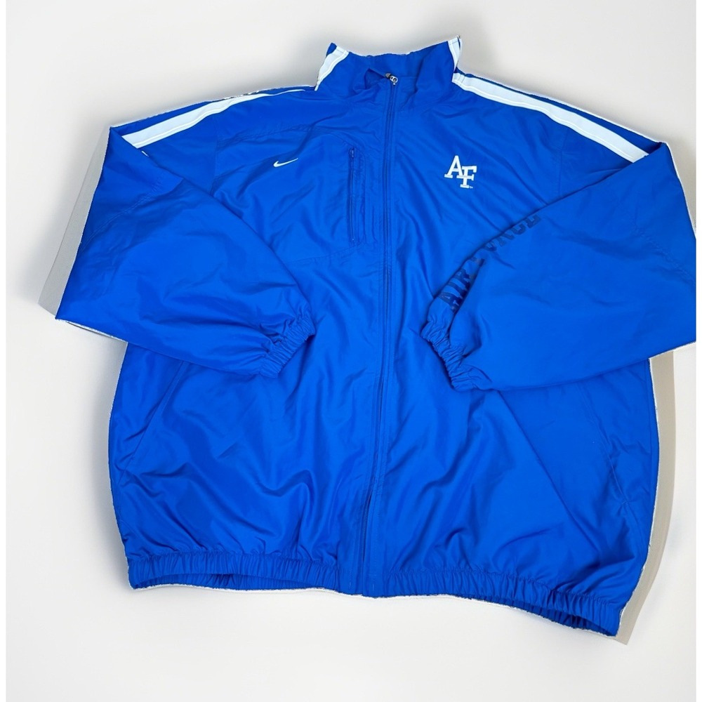 Vintage Nike Air Force Track Jacket XXL Regular Blue White Full Zip Nike FIT
